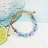 Pulsera de cerámica de Jingdezhen, nueva y que no se decolora, para estudiantes mujeres, pulsera de cuentas de estilo antiguo, pulsera de cerámica fresca y moderna