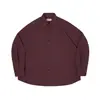 Camisa de Cuello Campana a Cuadros Retro Japonesa de Manga Larga para Hombre Nueva Tendencia Casual Holgada Primavera y Otoño 2025