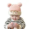 Gorro de Lana Grueso Tejido Cálido para Hombre, Gorro Estilo Coreano para Bebé, Gorro Lindo para Proteger los Oídos en Otoño e Invierno para Bebés y Niñas