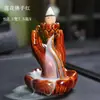 Incensário de Refluxo Artesanato Cerâmico Popular Buda Incenso Sândalo Montanha Alta e Água Corrente Decoração de Incenso para Casa e Escritório