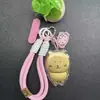 Novo Produto Ouro Puro 999Chiikawa Usachi Ikaawa Corrente para Celular Chaveiro Pingente para Bolsa Cordão