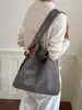 Bolso retro simple de gamuza para mujer, nuevo bolso de hombro cruzado casual para el día a día 2026, bolso hobo de gran capacidad