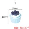 Comida de simulação para brincar atacado cupcake DIY acessórios de resina corrente para celular pingente de bolo pingente de carro material feito à mão