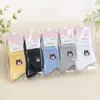 Calcetines Finos de Media Pantorrilla de Colores para Mujer en Colores Sólidos Macaron, Empacados Individualmente, Calcetines de Oso del Fabricante, Empacados Individualmente