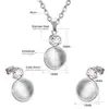 Set de Joyería de Piedra Ojo de Gato Más Vendido Transfronterizo, Diseño Moderno y Sencillo, Pendientes y Collar, Set de Joyería de Perlas de Alta Gama