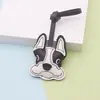 Chaveiro Criativo de Cachorro em Couro, Bulldog Francês Fofo de Desenho Animado, Pingente de Bolsa Exquisito de Alta Qualidade, Acessórios, Pequenos Presentes