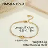Pulsera con Colgante de Letra Inflable de Acero Inoxidable Dorado de Nuevo Estilo Transfronteriza Pulsera de Letra Única DIY para Mujer Venta al por Mayor