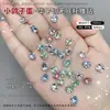 Pedras de strass em formato de ovo de pombo sem base, produto acabado, pedras de strass K9 brilhantes aplicadas à mão, acessórios coloridos ovais para arte de unhas