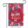 Bandera de Jardín Decoración Día de la Independencia Transfronteriza Celebración Festiva de EE. UU. Fiesta Fiesta Muñeco Sin Rostro Bandera Venta al por Mayor