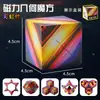 Cubo de Rubik magnético geométrico variado inteligencia tridimensional 3d red social niños rompecabezas puesto de mercado nocturno descompresión juguetes pequeños transfronterizo
