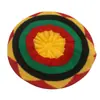 Chapéu de Lã Reggae Jamaicano Transfronteiriço Novo Outono e Inverno Chapéu de Tricô Arco-íris Decorativo Versátil para Homens e Mulheres ao Ar Livre