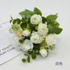 Flores de Seda, Flores Artificiales, Rosas, Colores Cítricos de Primavera, Ramos de Boda, Accesorios para Fotografía de Bodas, Arte Floral, Decoración del Hogar