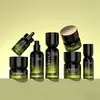 Veio Prata Em Estoque 30-120ml Frasco de Loção Embalagem Cosmética Pote de Vidro para Creme Frasco com Conta-gotas Recarregável para Viagem Frasco de Óleo Essencial