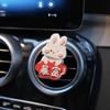 Molde de Silicone Coelho Fofo de Desenho Animado Ano Novo Enfeites Coelho Fofo Aromaterapia para Carro Gesso Decorativo Molde de Silicone
