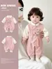 Macacão 2026 para bebê para o outono, agasalho para recém-nascido, vestido formal para um ano, macacão de bebê, macacão de engatinhar para primavera e outono