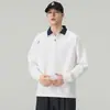 Sudadera Nueva de Hombre Otoño/Invierno 2026 con Cuello de Botón, Moda Americana de Calle de Manga Larga, Top de Moda Estilo Hong Kong para Hombre