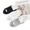 Nuevos Calcetines Sueltos para Hombre y Mujer de Primavera y Verano Negro Blanco Gris Combinación de Colores de Negocios Estilo para el Viaje Diario Calcetines de Malla