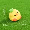 Micro paisaje de dibujos animados lindo vegetal pollo animal muñeca DIY decoraciones de pollo accesorios escritorio coche resina adornos