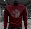 Moletom Pulôver Americano Moderno com Gola Redonda Masculino Moda Outono e Inverno Casual Estampado Top de Manga Longa Camisa Base de Veludo