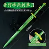 Modelo de Periférico de Juego 30cm Qingzhu Fengyunjian Filo Único Artesanía Hecho a Mano Accesorios Arma de Combate Cercano Sin Filo