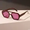 Gafas de sol irregulares de doble varilla transfronterizas nuevas gafas de sol de moda populares ins europeas y americanas gafas de sol personalizadas