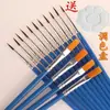 Pincéis para pintura corporal pincéis de nylon pincéis liner pincéis chatos pincéis para aquarela pintura a óleo pincéis para guache pincéis para pintura acrílica