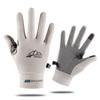 Q017 Guantes de Ciclismo para Hombre Fitness Deportes Montañismo Pesca Seda de Hielo Protección Solar Guantes de Dedos Finos Transpirables Transfronterizo