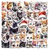 50/100 Adesivos Fofos de Gato de Desenho Animado para Computador, Caderno, Copo de Água, Adesivos à Prova d'Água para Cadernos e Diários