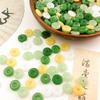 Nuevo broche de acacia de esmalte de color jade imitación chino, hoja de loto, mariposa mixta al por mayor, accesorios de joyería DIY al por mayor