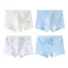Cuecas boxer 100% algodão puro para meninos, respiráveis e sem apertar, adequadas para meninos mais velhos e estudantes