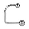 F136 aleación de titanio anillo labial en forma de D uña labial uña para la nariz uña labial en forma de U herradura de titanio G23 joyería para piercing corporal