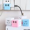 Cubo de Rubik Regalo enchufe USB portátil mini multifunción convertidor inalámbrico regleta porosa para el hogar