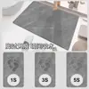 Tapete de lama de diatomáceas, tapete de chão absorvente de água e antiderrapante, tapete de pé de diatomito, secagem rápida, para uso em entradas de banheiro, vasos sanitários e boxes de chuveiro
