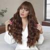 Peruca para Mulheres com Cabelo Longo Cacheado, Permanente de Milho, Cachos de Lã Naturais e Realistas, Macarrão Instantâneo, Ondas Grandes, Touca de Fibra Química, E-commerce Transfronteiriço
