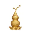 Adorno de Calabaza de Nueve Tortugas de Latón con Apertura, Calabaza de Medicina Celestial para Decoración de Escritorio en Casa y Oficina, Calabaza de Tortuga de Ocho Tesoros