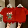 Camiseta de Manga Corta para Niños de Verano, Algodón Puro, Suave y Cómoda, Top con Estampado de Cuello Redondo, Camisa de Manga Corta Elegante y Versátil para Niños Mayores