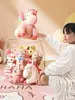 Tubo de Almacenamiento para Muñecas Barril de Almacenamiento de Tela para Muñecas de Peluche Juguete para Niños Organizador de Muñecas Artefacto de Almacenamiento Taburete de Almacenamiento Transparente