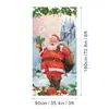 Amazon Transfronterizo Cubierta de Puerta Navideña Merrychristmas Elementos de Grinch Bandera Colgante Cortina de Puerta