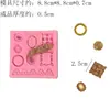 Molde de Silicone para Porta-Retrato Estilo Europeu Molde Artesanal de Grau Alimentício Decoração de Bolo de Chocolate Fondant Molde de Gesso para Cozinha