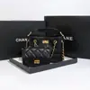Estilo Europeo y Americano Bolso para Suegra Pequeño Rombo Fragante Cadena Retro Color de Paseo Combinación de Colores Azul Verdura Bolso de Hombro Individual Estilo Nuevo