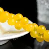 Jiu Ruiya Cristal Natural Ágata Amarillo 7A Cuentas Sueltas Cuentas para Joyería Ágata con Cuentas Cuentas Redondas Productos Semiacabados Venta al por Mayor