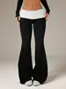 2026 Nuevos Pantalones Casuales de Campana de Tiro Bajo de Estilo Y2K Europeo y Americano Transfronterizos de Alta Elasticidad Ajustados