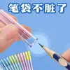 Tapa de Lápiz Transparente, Cubierta para Bolígrafo, Cubierta Protectora, Portalápices Creativo Extendido de Plástico, Punta de Lápiz para Niños, Tapa de Lápiz, Papelería