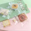 Empaques para Hornear Bolsas Gruesas para Galletas Bolsas Transparentes Autoadhesivas Escarchadas Bolsas para Empacar Dulces de Copo de Nieve y Paletas Bolsas Transparentes Selladas a Máquina Dentadas