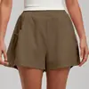 Shorts Esportivos Casuais para Corrida Transfronteiriços, Calças de Fitness ao Ar Livre de Verão, Shorts de Yoga de Cintura Alta Levanta Bumbum