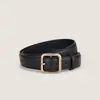 Pedido Mínimo de Una Pieza Cinturón Negro Decorativo Versátil para Mujer para Jeans Estilo Coreano Moda Ins Cinturón de Cuero Simple