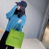 Bolsa de mão de feltro com letras estilo coreano do fabricante, bolsa de compras, bolsa de presente, moderna e elegante