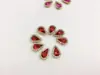 Venta Caliente Transfronteriza 8x13 Gota de Agua Doble Capa Flor Diamante Acrílico Diamante de Garra Cosido a Mano con Piedra Colorida Accesorios para el Cabello