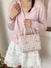 Moda Nueva Transfronteriza 2026 Bolso Cruzado Estampado de Gama Alta de Nicho para Mujer, Bolso de Cubo de Mano Súper Popular
