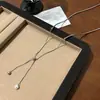 Colar Minimalista com Pingente de Pérola em Corrente Cobra para Mulheres, Acessório de Corrente Longa para Suéter de Aço Titânio Ajustável por Puxar, Luxo Leve Outono e Inverno